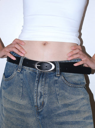Oval Silver Belt