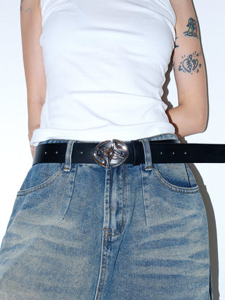 Round Silver Belt