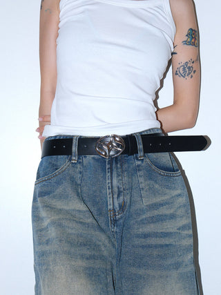 Round Silver Belt