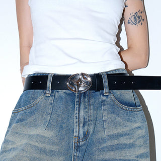 Round Silver Belt
