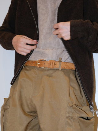 Brown Rivet Belt