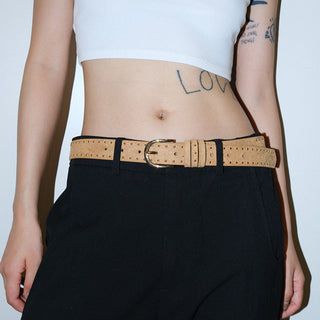 Brown Rivet Belt