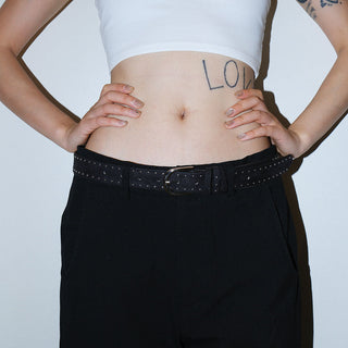 Brown Rivet Belt