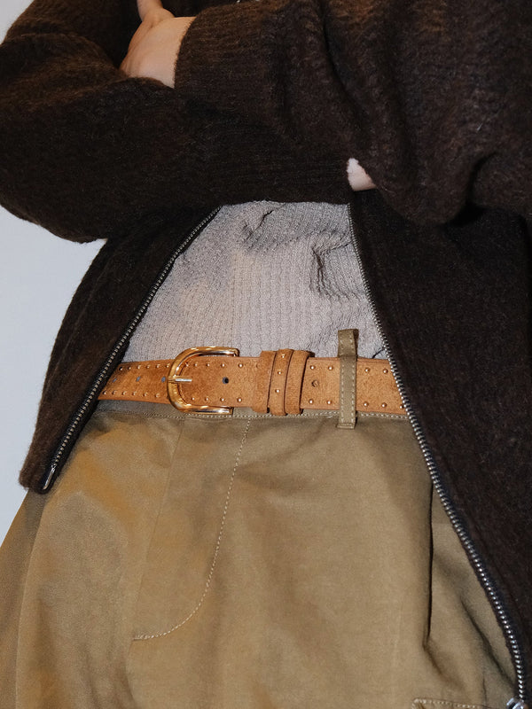 Brown Rivet Belt