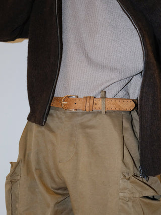 Brown Rivet Belt