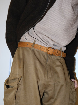 Brown Rivet Belt