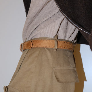 Brown Rivet Belt