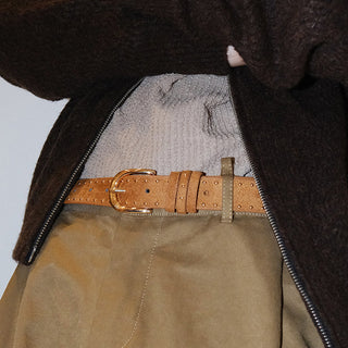 Brown Rivet Belt
