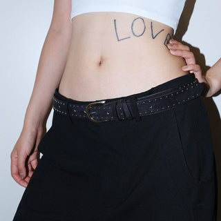 Brown Rivet Belt