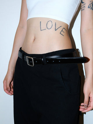 Square Leather Belt