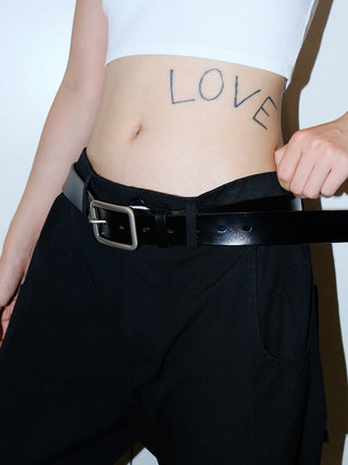Square Leather Belt