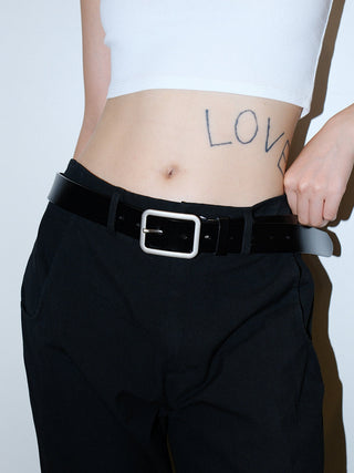 Square Leather Belt