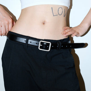 Square Leather Belt