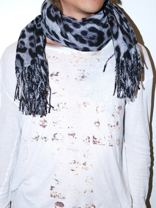 Leopard Tassel Scarf