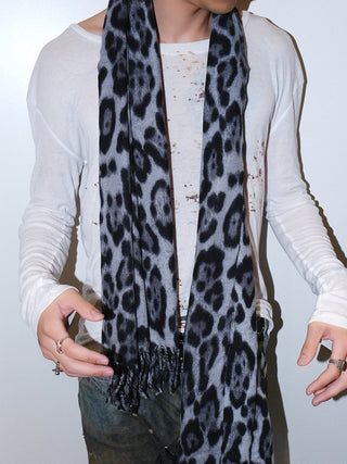 Leopard Tassel Scarf