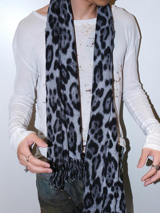 Leopard Tassel Scarf