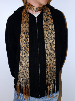 Striped Plush Scarf