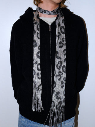 Striped Plush Scarf
