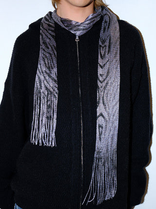 Striped Plush Scarf