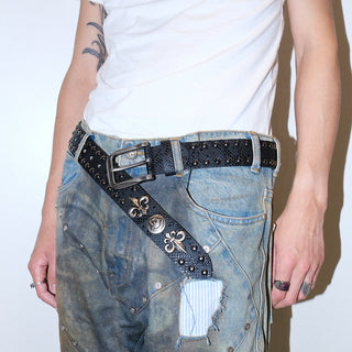 Skull Rivet Belt