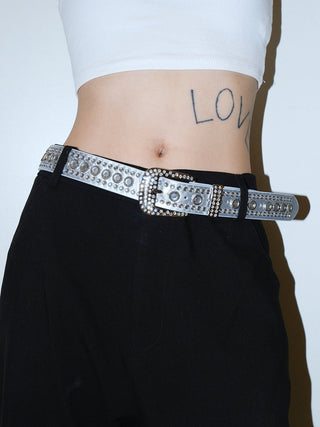 Rhinestone Sequin Belt