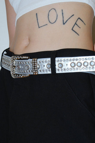 Rhinestone Sequin Belt