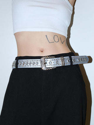 Rhinestone Sequin Belt