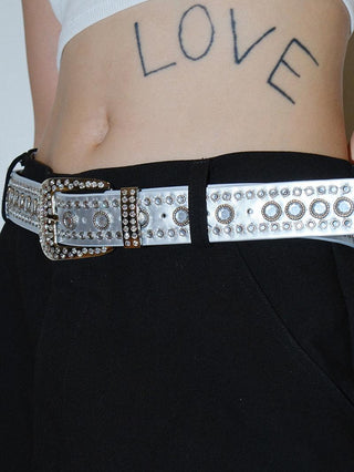 Rhinestone Sequin Belt