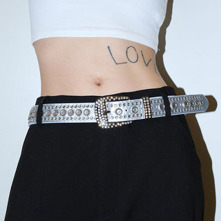 Rhinestone Sequin Belt