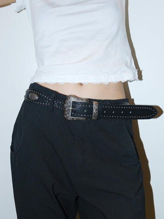 Square Carved Belt