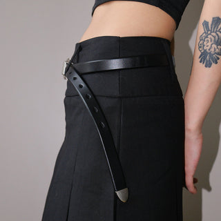 Glossy Leather Belt
