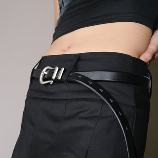Glossy Leather Belt