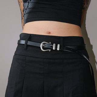 Glossy Leather Belt