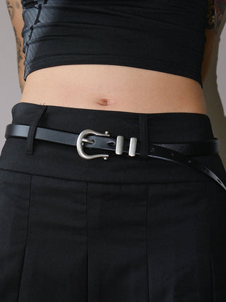 Glossy Leather Belt