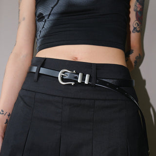 Glossy Leather Belt