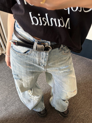 Round Buckle Belt