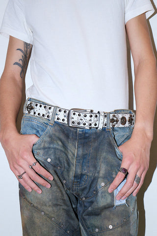 Skull Rivet Belt