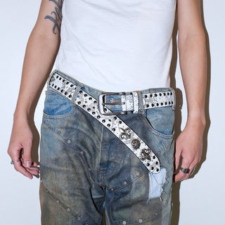 Skull Rivet Belt