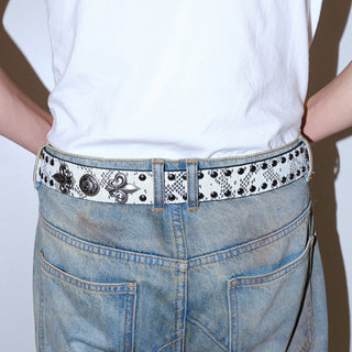 Skull Rivet Belt