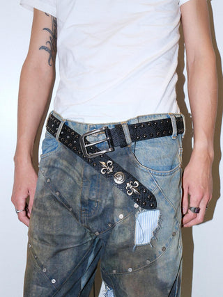 Skull Rivet Belt