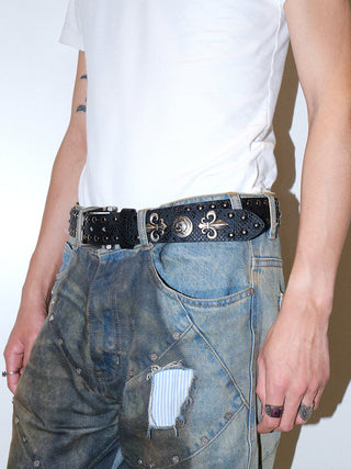 Skull Rivet Belt