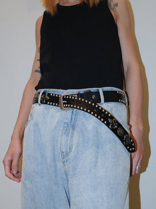 Skull Rivet Belt