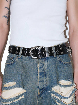Skull Rivet Belt