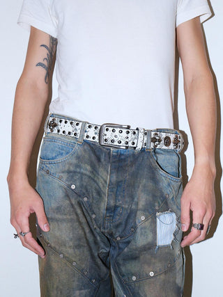 Skull Rivet Belt
