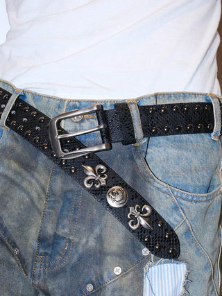 Skull Rivet Belt