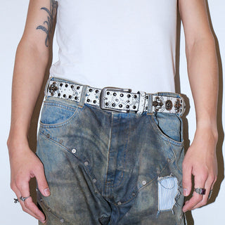 Skull Rivet Belt