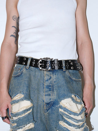 Skull Rivet Belt