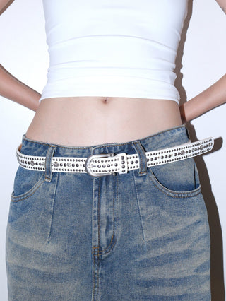 Rhinestone Punk Belt