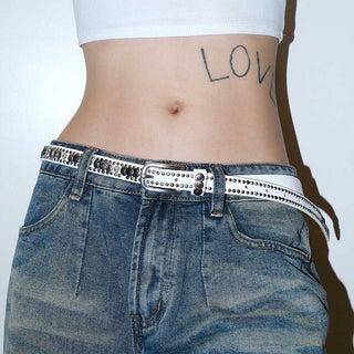 Rhinestone Punk Belt