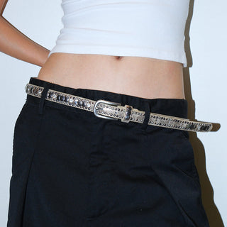 Rhinestone Punk Belt